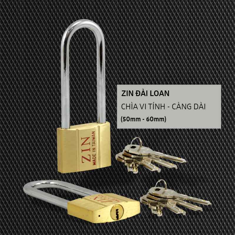khóa móc Zin chìa vi tính càng dài 98mm - 128mm